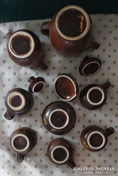 Japanese style coffee set Bartha István ceramics