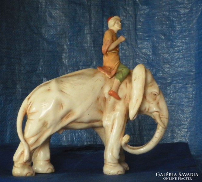 Royal dux elephant and driver