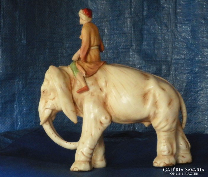 Royal dux elephant and driver