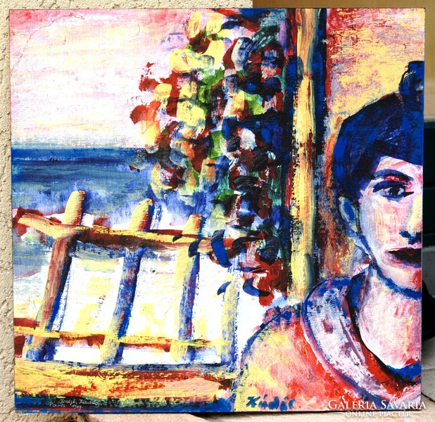 Joseph Kadar (Kádár József, 1936-2019): Vízparton, 1968-69, Balatonalmádi