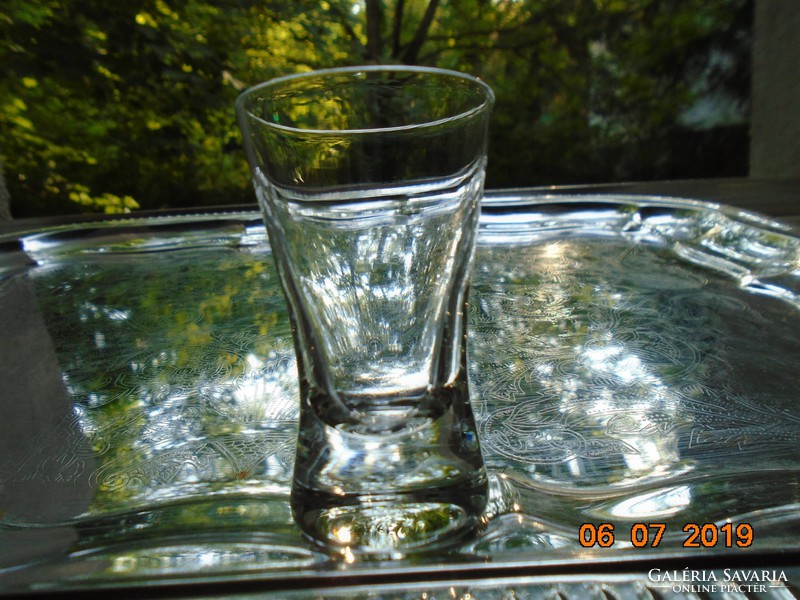 Antique small glass with thick soles