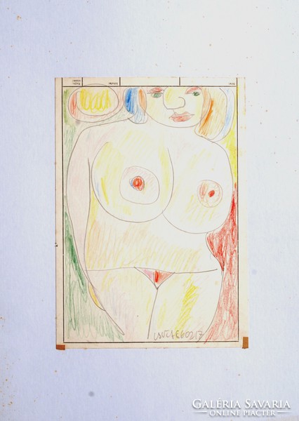 Miklós Németh (1934-2012): nude in the sunset, 1986