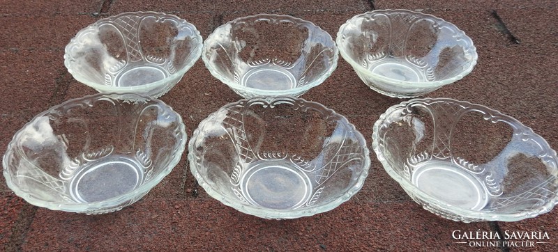 Antique secis glass candy set