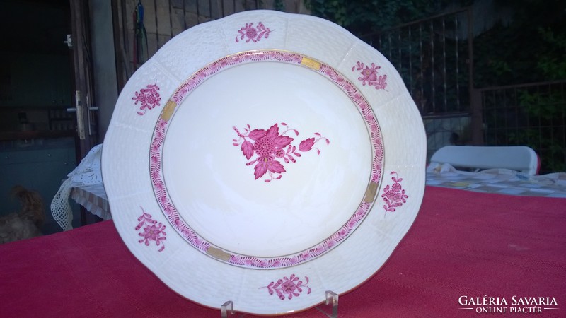 Herend cake plate-cake plate-serving plate flawless purple appony mot.