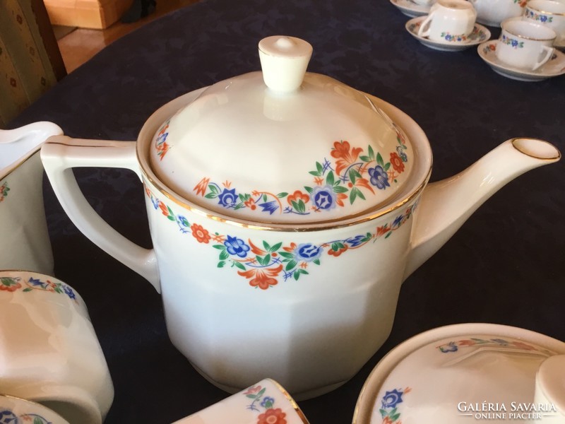 Chodau teás készlet, antik, megkapóan szép, ritkaság (200)