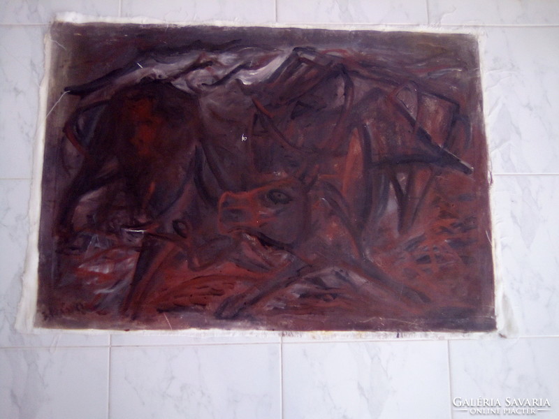 Gyula Bakányi painting 60 x 90 cm