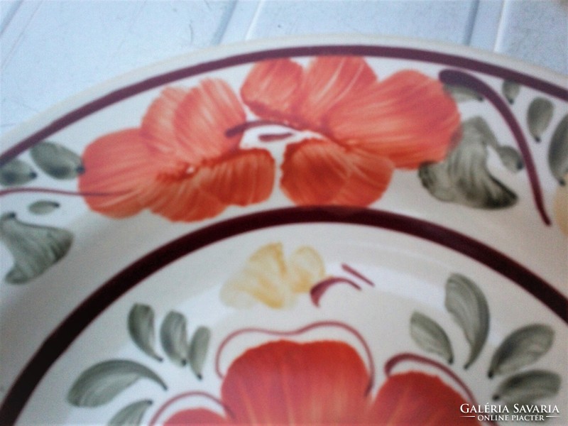 Hand painted porcelain wall plate with fs sign