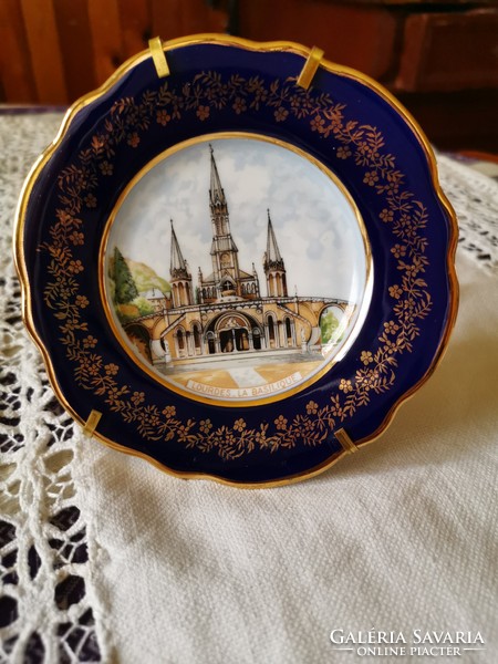 Limoges porcelain on small plate stand