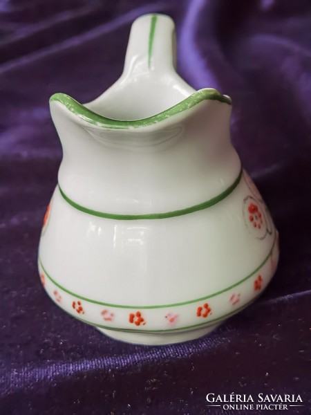 Antik biedermeier porcelán tejszínes kiöntő