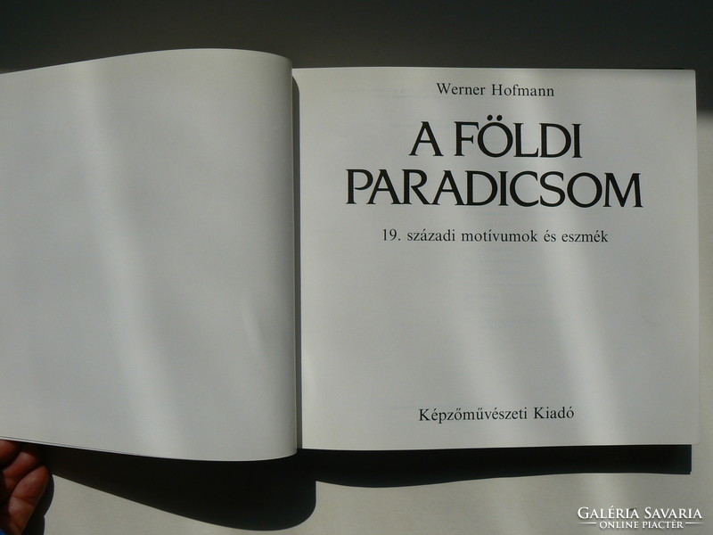 A FÖLDI PARADICSOM 1987, WERNER HOFMANN, (HAVAS LUJZA), KÖNYV KIVÁLÓ ÁLLAPOTBAN