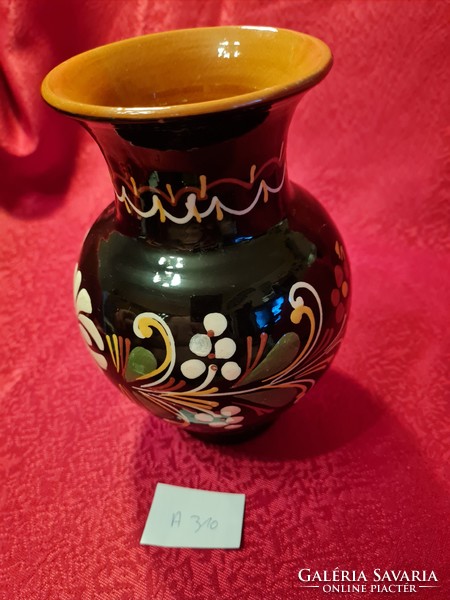 Glazed vase 17 cm