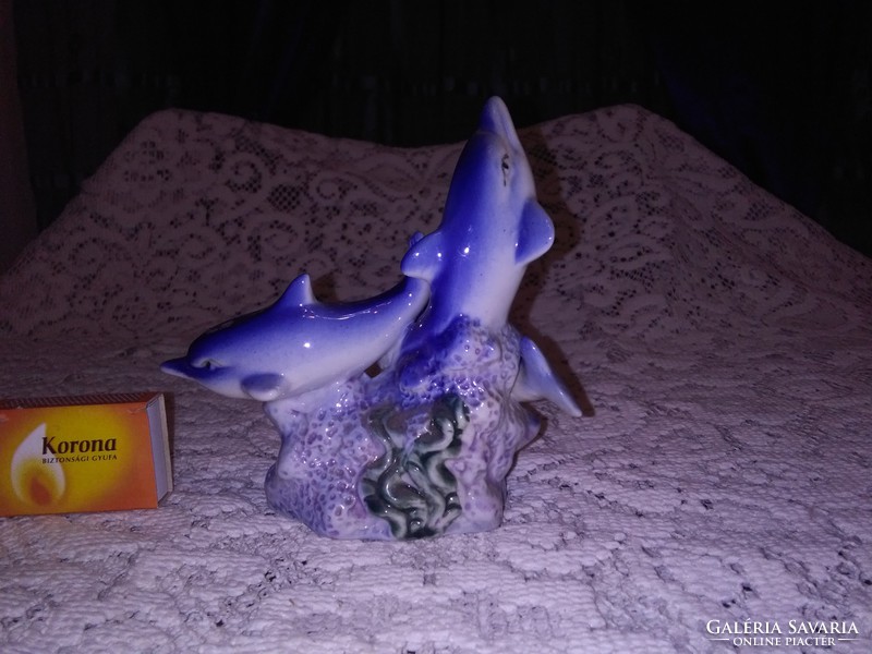 Kerámia delfinek - nipp, figura