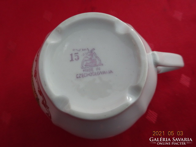 Bohemia Czechoslovak porcelain teacup with pöllauberg inscription, diameter 8.5 cm. He has!