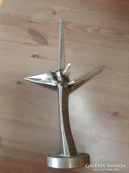 Old American Dan Dykes "Fighter Jets" artistic metal sculpture