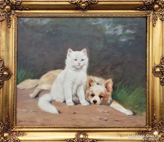 Istvánffy gabriella / dog-kitten friendship