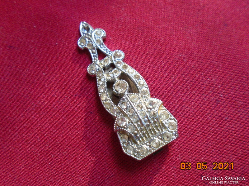 1920 ART DECO DRESS CLIP Gatsby,Charleston stílus Made in Czechoslovakia ruha ékszer