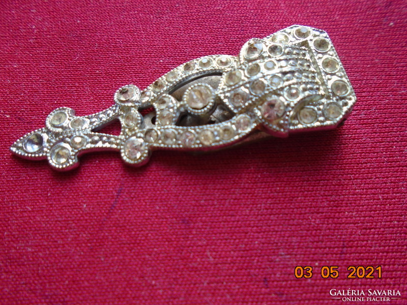 1920 ART DECO DRESS CLIP Gatsby,Charleston stílus Made in Czechoslovakia ruha ékszer
