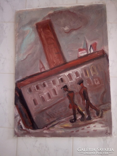 BAKÁNYI GYULA FESTMÉNY 80 x 60 cm