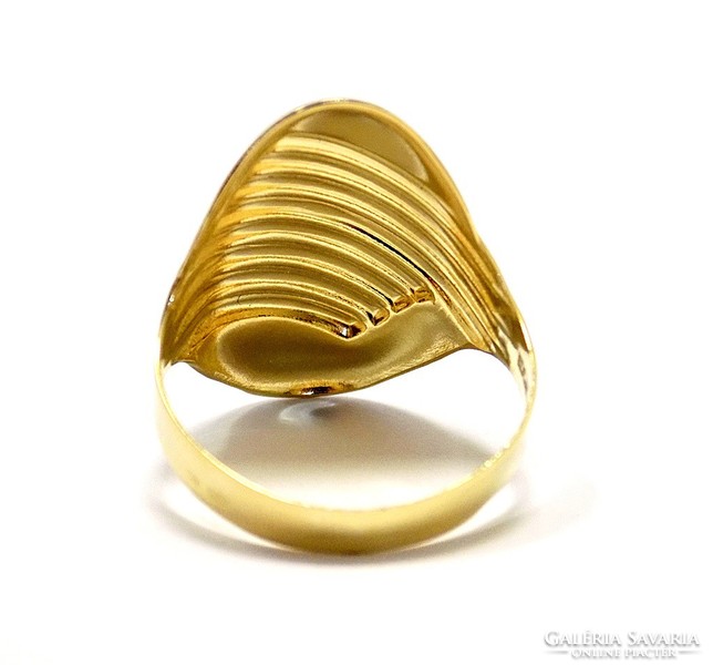 Sárga-fehér arany kő nélküli gyűrű (ZAL-Au98098)