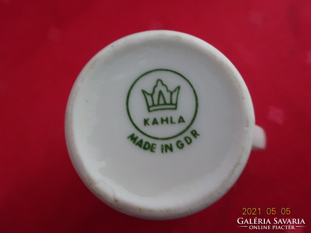 Kahla német porcelán tejkiöntő, arany szegélyes, magassága 8,5 cm. Vanneki!