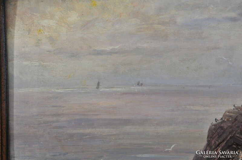 Carl-Kaiser Herbst tulajdonítva (1858-1940): Cornwalli tengerpart