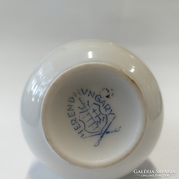 Herendi Viktória Mini Porcelán Váza. 8.5 cm