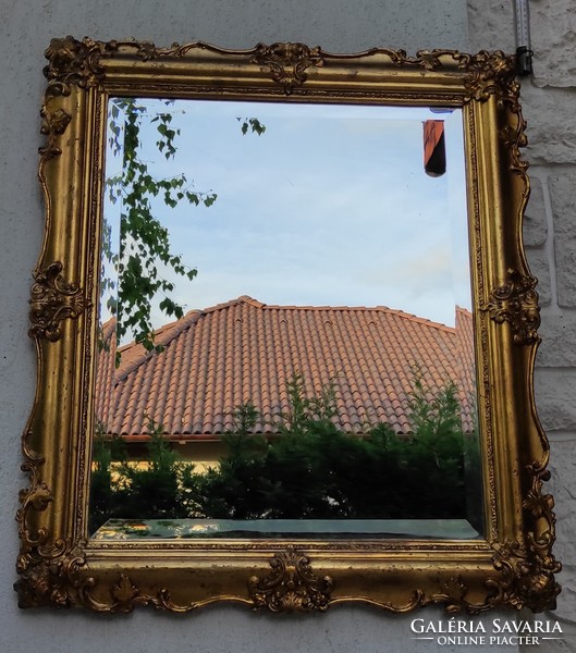 Gyönyörű antik Barokk, rokokó tükör fazettàs, képkeret célra is gyönyörű ahogy a fotókon látható!