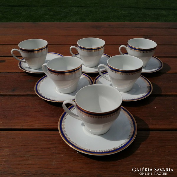 Csehszlovák teás, kávés porcelán készlet