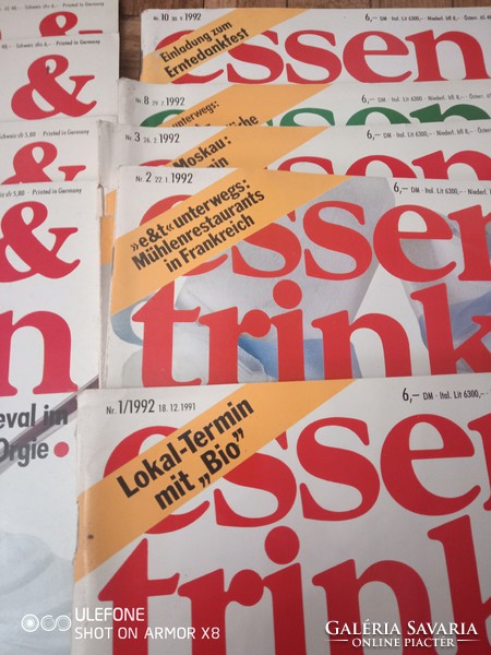 Magazin gyűjtemény (14db) Essen & Trinken az 1990-es évekből