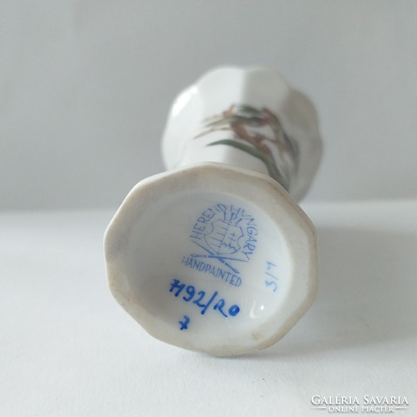 Herendi Rothschild Mini Porcelán Váza 6.5 cm