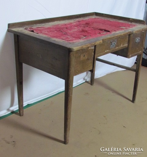 Antik Szecessziós íróasztal (csiszolt)