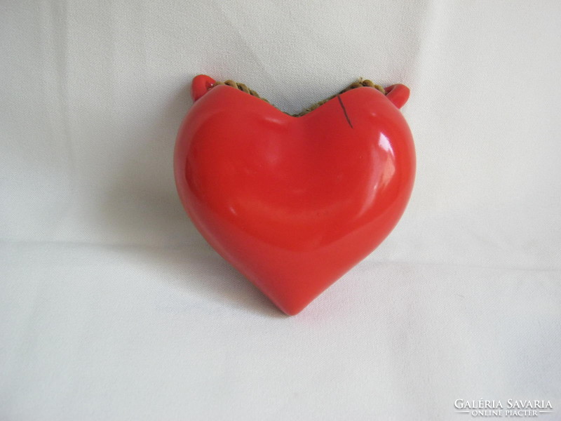 Drasche porcelain heart-shaped wall decoration vase