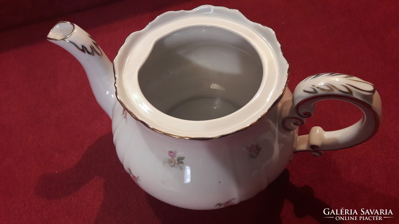 Nagy Zsolnay porcelán teás kanna