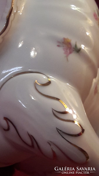 Nagy Zsolnay porcelán teás kanna