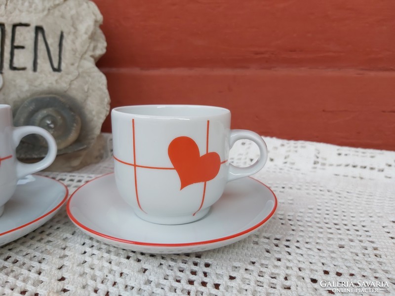 Alföldi heart-shaped heart 4 coffee cups set cup nostalgia pieces