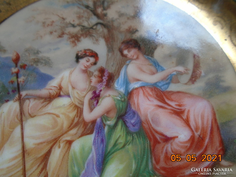 Hand painted, hand marked, signed numbered altwien porcelain plate
