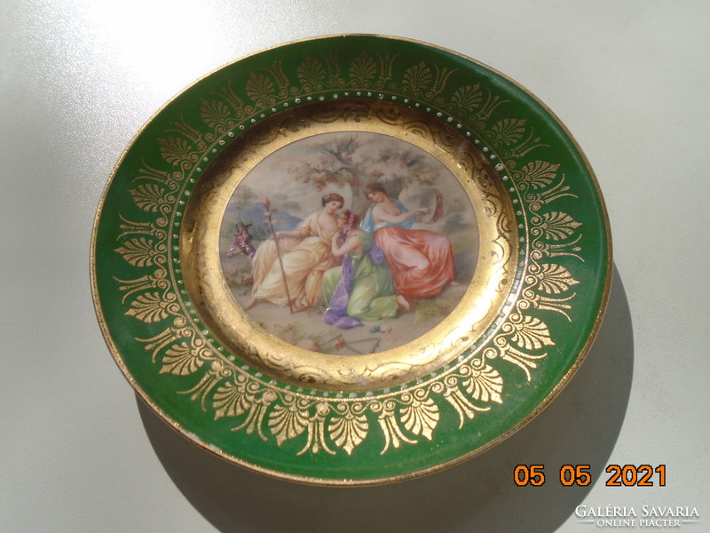 Hand painted, hand marked, signed numbered altwien porcelain plate