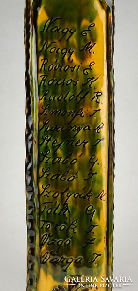 1E181 Hatalmas hódmezővásárhelyi kerámia butella 40 cm 1978
