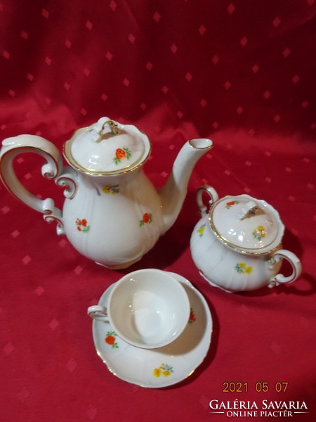 Zsolnay porcelain, coffee set for six people, 14 pieces. He has!