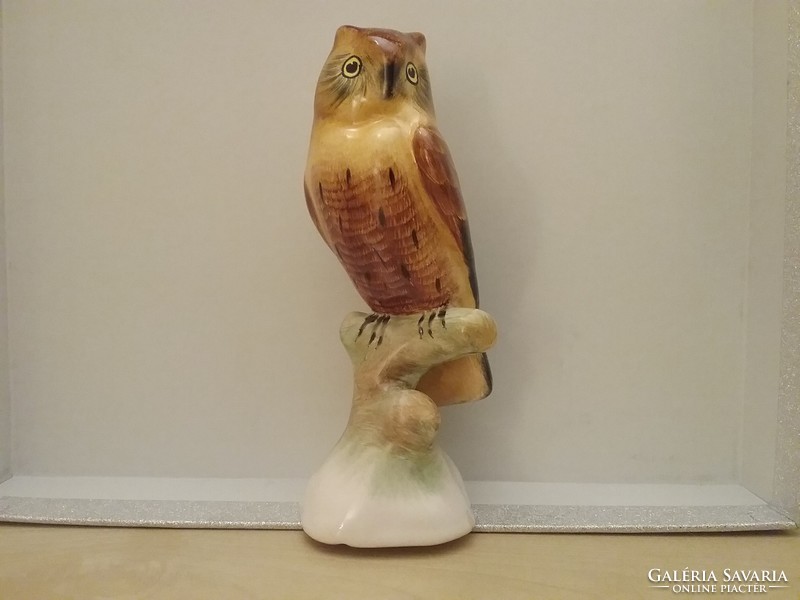 Marked ceramic owl