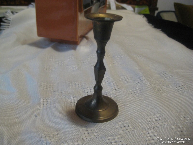Copper candle holder 4.7 x 10 cm