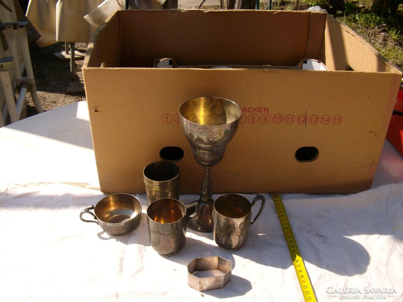 Silver-plated, objects, goblet