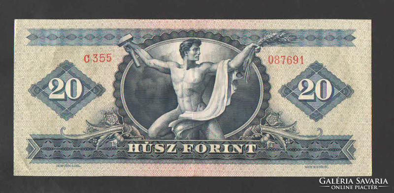 20 Forint 1962. Ef !! Beautiful!! Rare!!