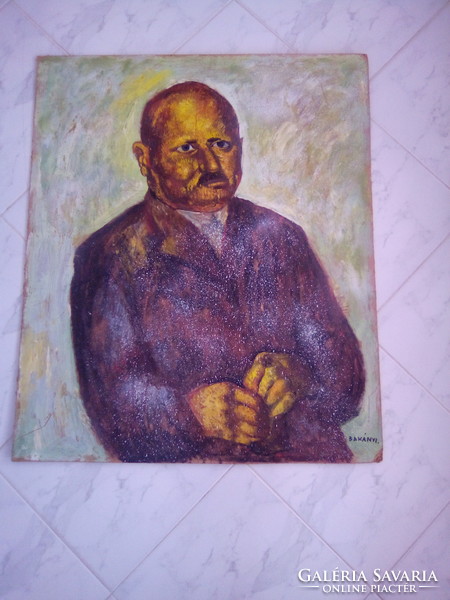 Gyula Bakányi painting 80 x 70 cm