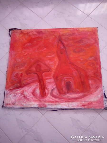 Bakányi gyula painting 70 x 90 cm