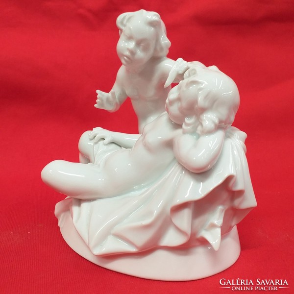 German, Germany Rosenthal putto, child figural sculpture, porcelain figure. G. Opel. 13 Cm