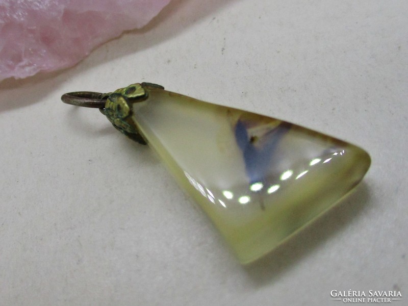 Nice little jasper pendant with copper fittings