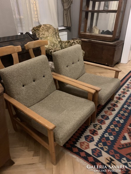 Pair of 50-year-old retro armchairs