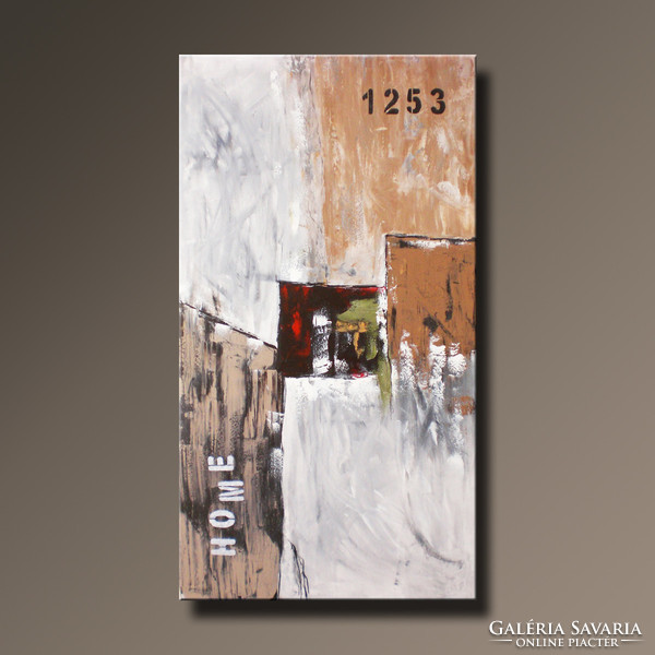 Vörös Edit: Tierra de Fuego Modern Abstract 120x60cm