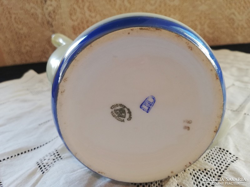 Eladó szecessziós altwien gyönyörű jelenetes porcelán teás kanna!